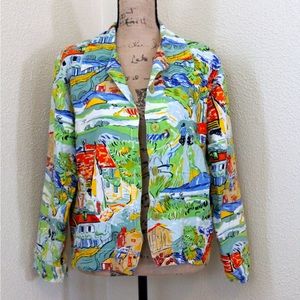 VINTAGE painting/abstract jacket
